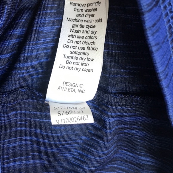 SOLD Athleta | Half Zip Jacket Pullover Blue/Black - Picture 7 of 7